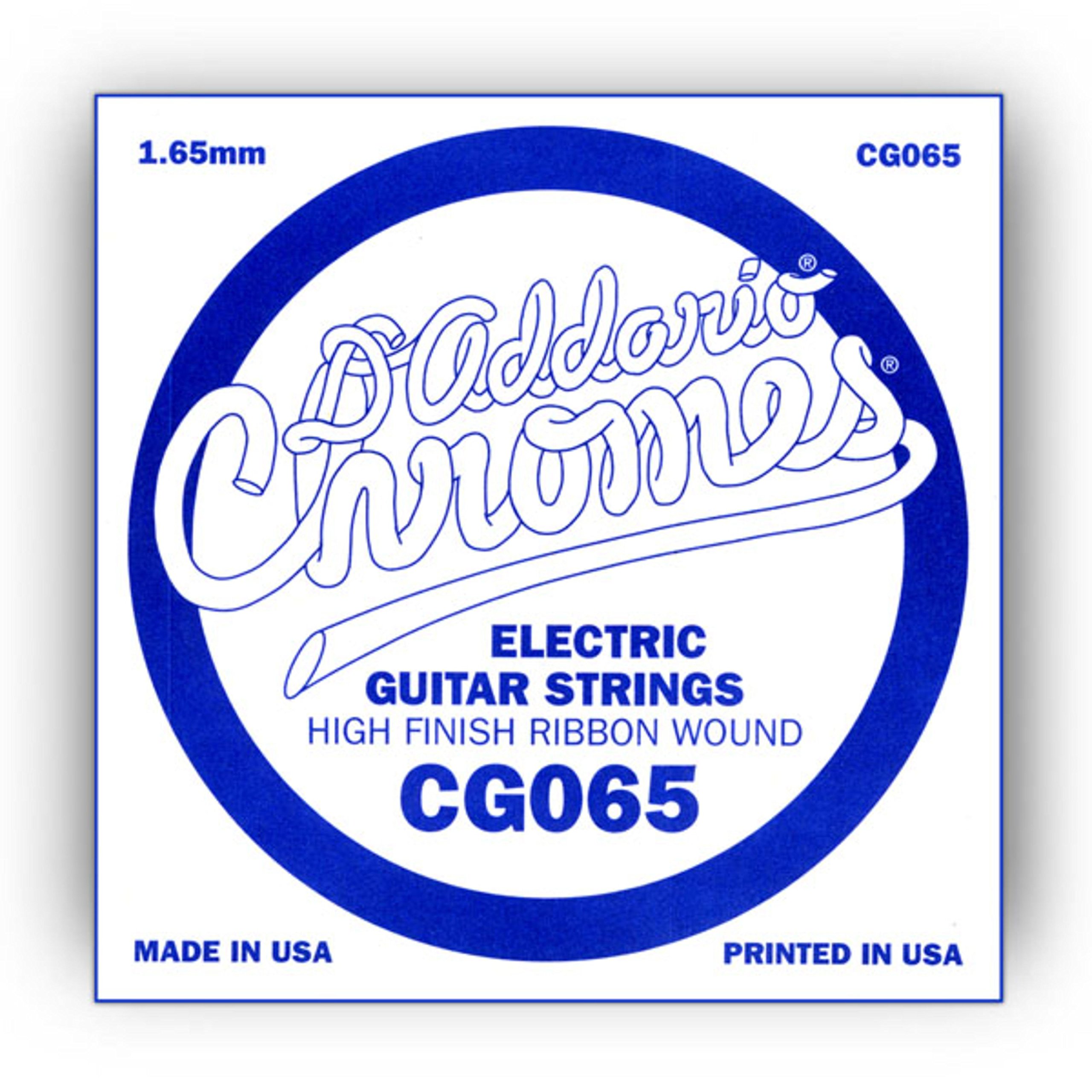 D'Addario CG065 .065 Flat Wound Single String for Electric Guitar — image 1