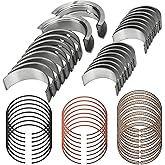 STD Main &amp; Rod Bearing w/Piston Rings Fit for Chevy GM LS 4.8L 5.3L Engines | For Gen III IV 4.8 5.3 - LM7 LR4 L59 LS4 LY2 L20 LY5 LMG LMF LH6 LC9 L33 V8 1999-2016 Replace 2M4978 MS2199 BB253J CB663