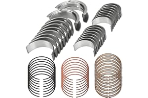 ARMKER STD Main & Rod Bearing w/Piston Rings Fit for Chevy GM LS Gen III IV 4.8L 5.3L - LM7 LR4 L59 LS4 LY2 L20 LY5 LMG LMF LH6 LC9 L33 V8 1999-2016 Engine Replace# 2M4978 MS2199 BB253J CB663 41859CP