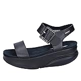 MBT Sandals Womens Leather Black 9/9.5 US