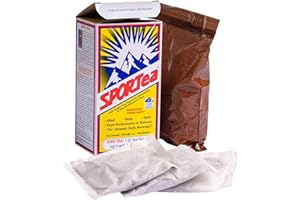SPORTea Iced | Natural Decaf Energy Drink with Green & Black Tea, Vitamins, Minerals, Electrolytes, Yerba Mate & Siberian Ginseng | 7 Cold Brew Tea Bags | Healthy & Easy to Brew | 4 Pack