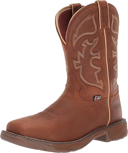 justin men's stampede steel toe work boots