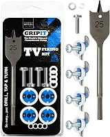 Gripit Blue Heavy Duty Plasterboard Fixings Pack of 4 - 113kg TV Mounts Stud view 1