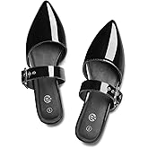 Rekayla Mules for Women Adjustable Strap Pointed Toe Backless Loafer Shoes…