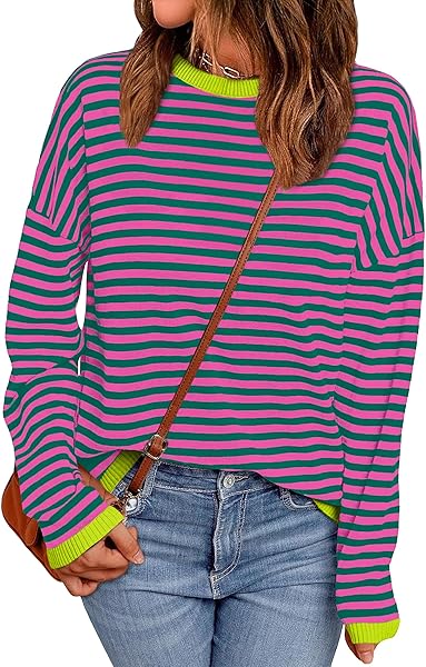 WIHOLL LONG SLEEVE SHIRTS FOR WOMEN DRESSY STRIPED...