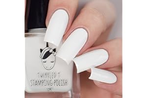 Twinkled T Stamping Polish Opaque in 1 Coat Glow Up (White)