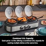 Morphy Richards TrioServe 3.9L Slow Cooker with Independent Pots 3 Settings view 2