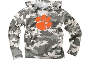 Wes and Willy Youth Camo Long Sleeve Hooded T-Shirt