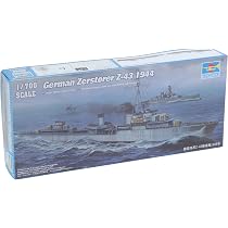 Amazon.com: Trumpeter 1/700 German Zerstorer Z43 Destroyer 1944 ...