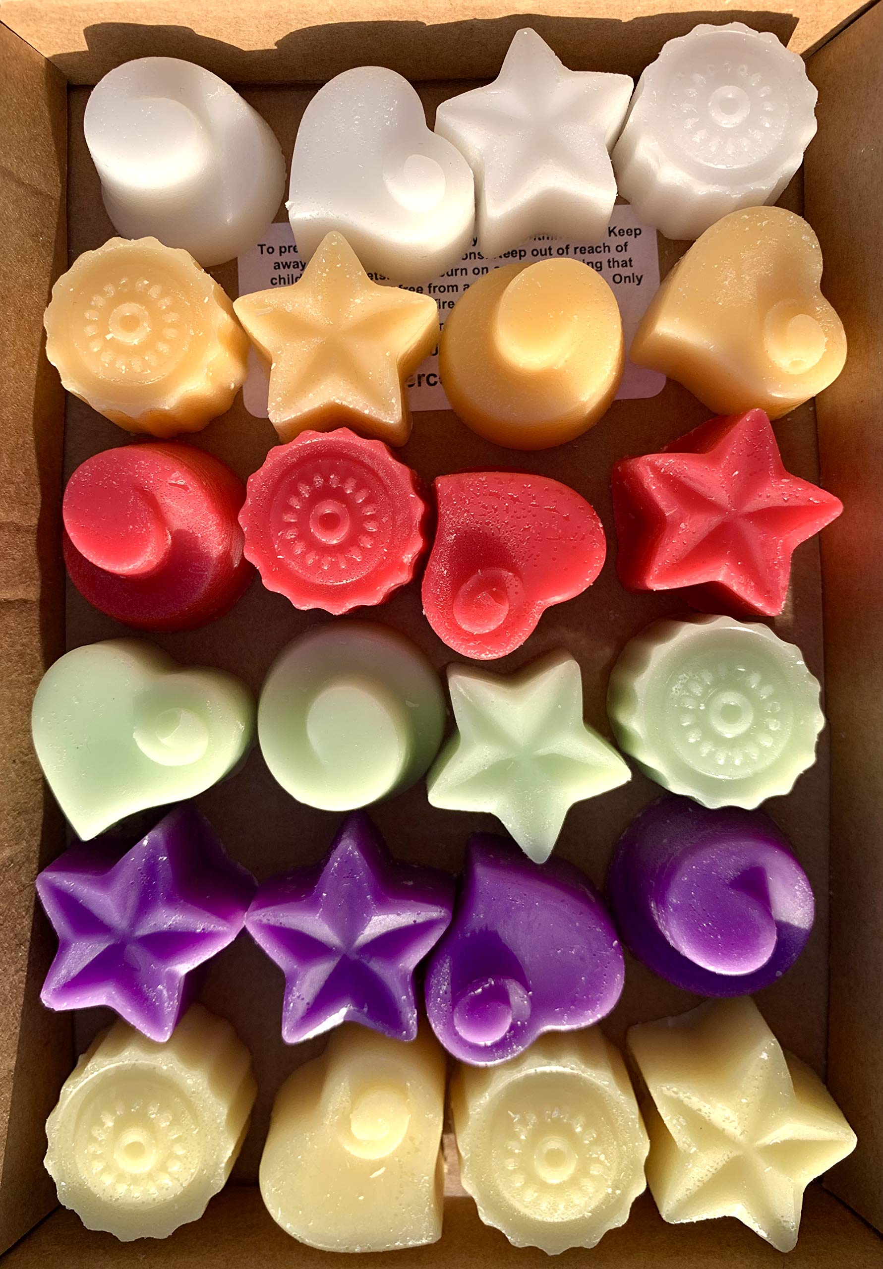 Handmade Premium Quality Highly Scented Wax Melts. 24 x 5g Melts in Each Pack (Fruity Mix)