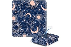 MILDPLUS Printed Washable Bed Pads 34"X36" Reusable Underpads Waterproof Mattress Protector Incontinence Bed Pads Pee Pads for Adults, Kids or Pets (Navy Blue)