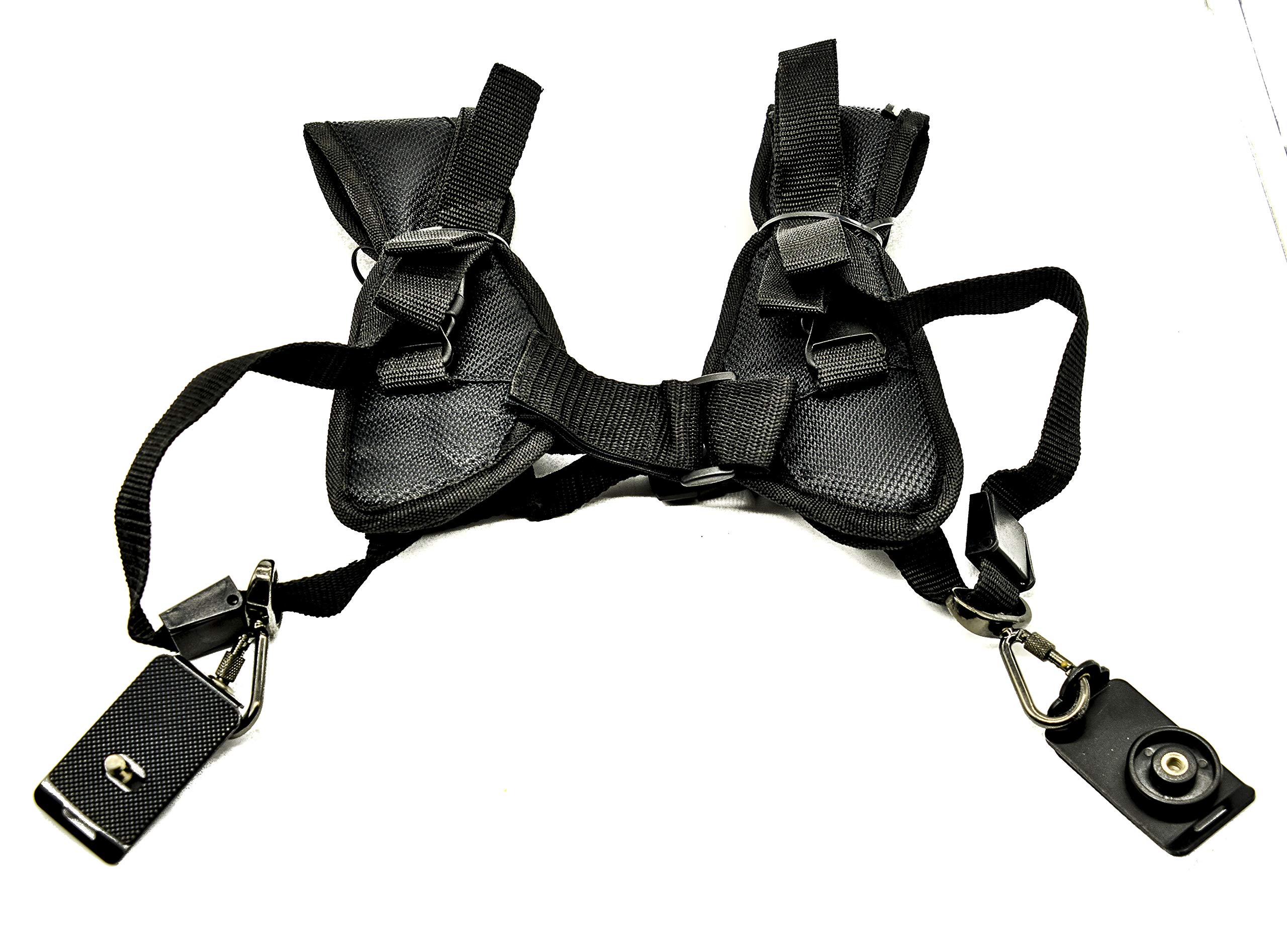 PROtastic® Dual Camera Shoulder Strap Vest for All DSLR Cameras - Quick Shooting, Great For Reporters & Journalists