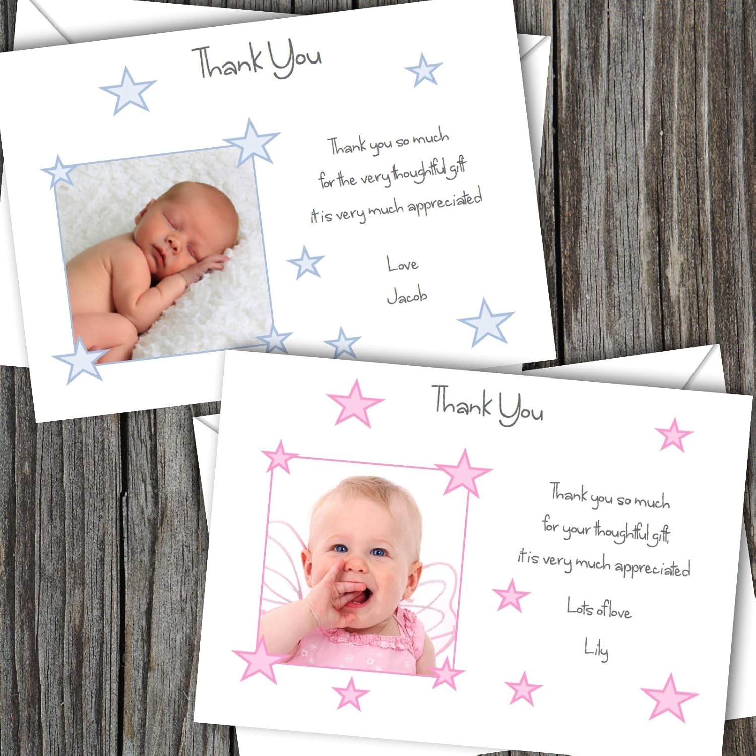 birth announcement thank you cards
