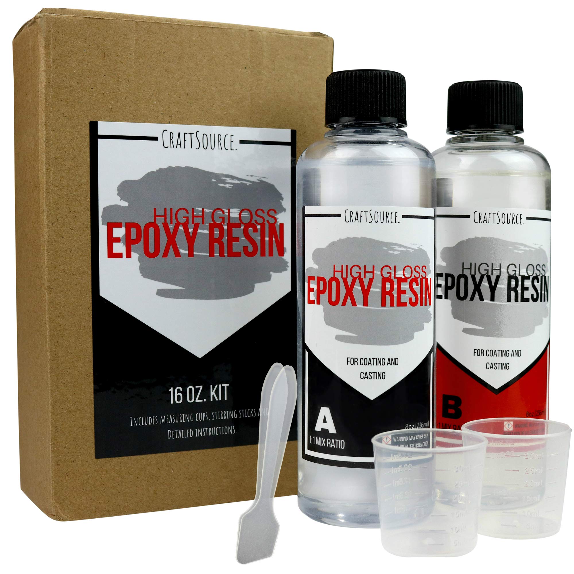Epoxy Resin Crystal Clear Kit for Art, Coating, Casting, Painting