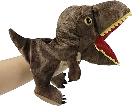 dinosaur soft hand puppet