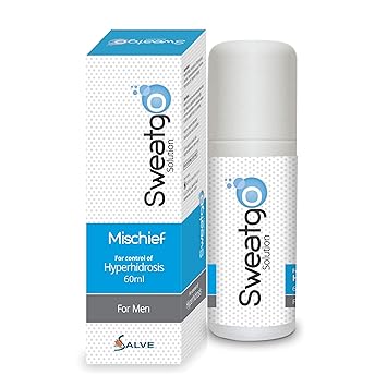 Salve Sweatgo Roll on Anti perspirant Hyperhidrosis Sweat Free Healthy Skin For Men in Exclusive Fragrance -(Mischief,60 ml)