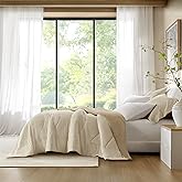 Harbor House Cooling Reversible Tencel Comforter Blanket – King/Cal King Size, Cool-Touch Nylon Blend, Moisture-Wicking & Breathable for Hot Sleepers, Linen/Deep Linen, 108x94 Inches