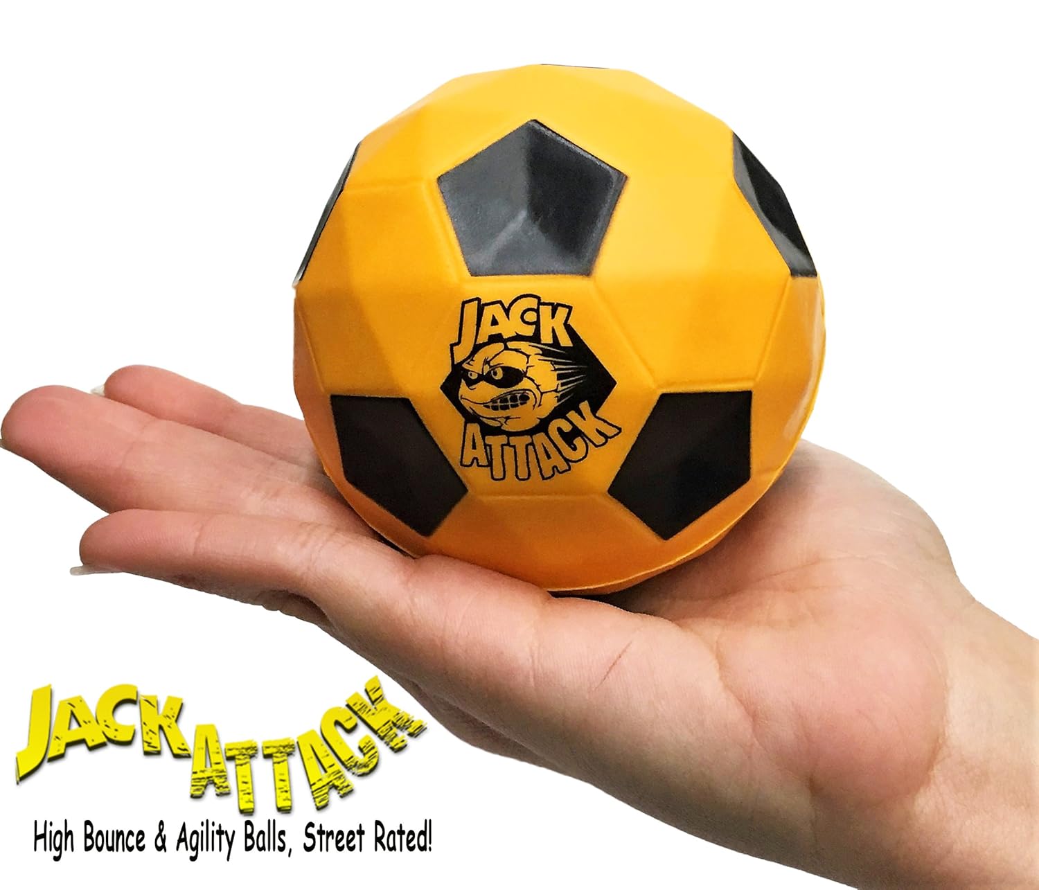 Jack Attack High Bounce Rubber Agility Ball Reaction 9 3.5 Inches Great