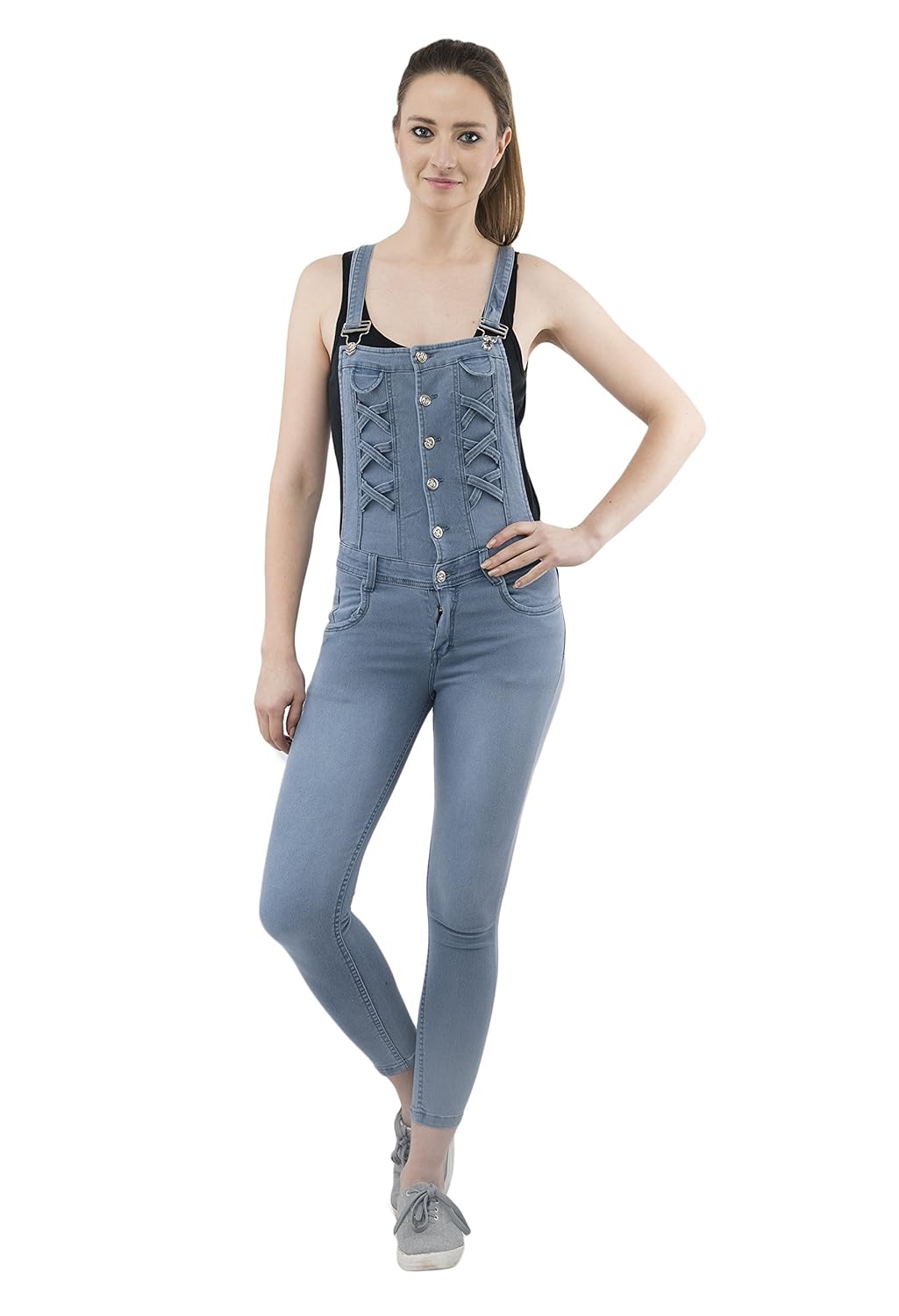 aakrithi denim jumpsuit