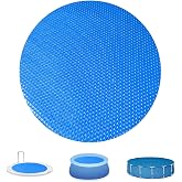 Solar Pool Covers Blankets, Round Solar Pool Cover for Above Ground and In Ground Pool Round Swimming Pools, Solar Pool Hot Tub Floating Thermal Blanket Dustproof Cover (6 Ft)