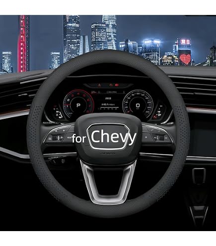 Housse De Volant En Cuir Perforé Pour Chevrolet Trailblazer - Double Couture - Facile à Installer - Garantie 1 An