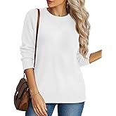 YUCOLEN Sweaters for Women Long Sleeve Lightweight Crewneck Knit Pullover Basic Casual Sweaters Spring Tops