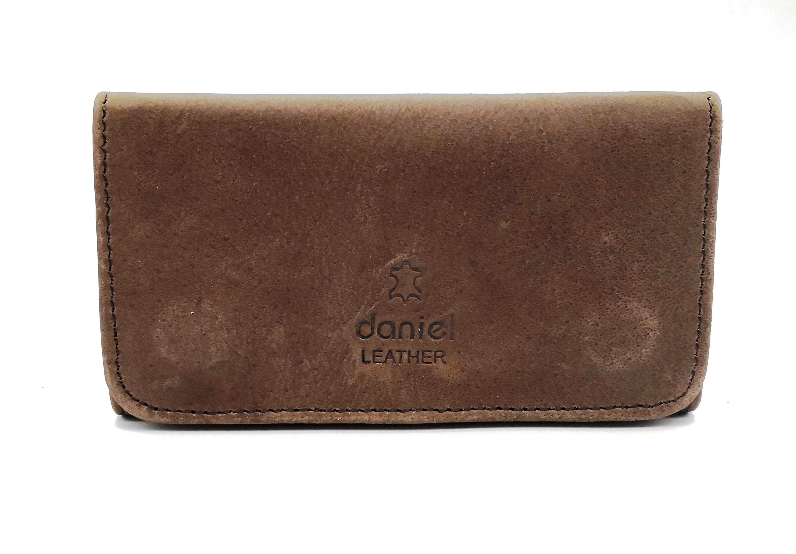 Pure Leather Tobacco Pouch Hold up to 50 Gram Bag (Brown)