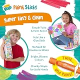 Paint Pop Paint Sticks 30 Pack Assorted Colours & Storage Tube Kids view 4