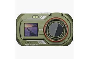 ZYNCUE 48MP 2.5K Dual-Screen Digital Camera with WiFi, 256GB Storage and MP3 Playback Green