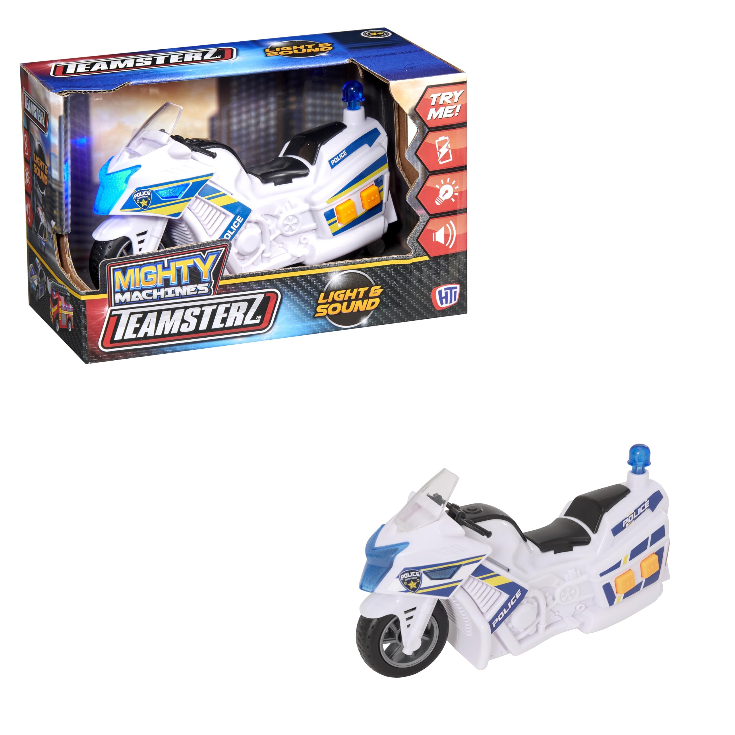 CYPBRANDS Teamsterz 1417156 Small Light and Sounds Police Motorbike