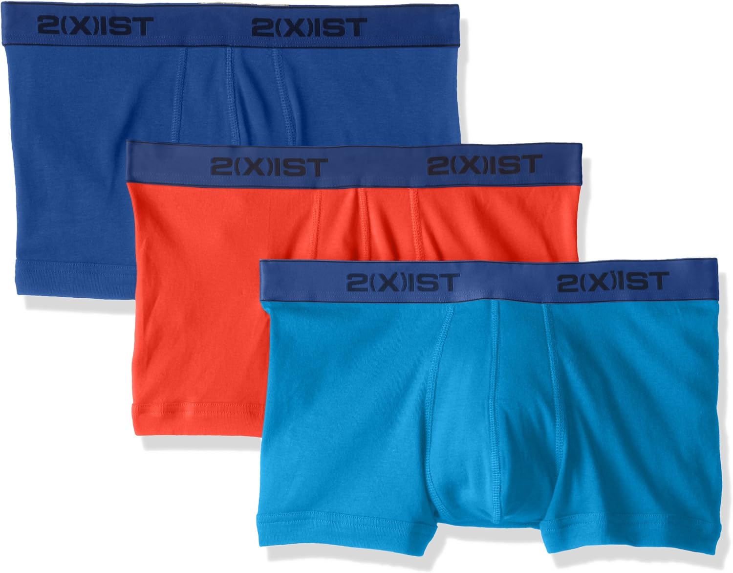 2(X)IST Men's Essential Cotton No Show Trunk 3-Pack: Clothing