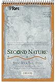 TOPS Second Nature Spiral Steno Books, Recycled, 6 x 9 Inches, Gregg Rule, Tan Cover, 70 Sheets Per Book (74690)