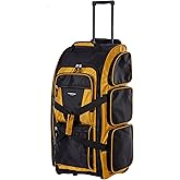 Travelers Club Xpedition 30 Inch Multi-Pocket Upright Rolling Duffel Bag