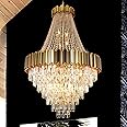 ANTILISHA Crystal Chandeliers Modern Chandelier High Ceiling Foyer Entryway Lighting 21 Lights Big Pendant Light Fixture for Grand Living Room Entry Stairwell Staircase Extra Large Tiered 36''