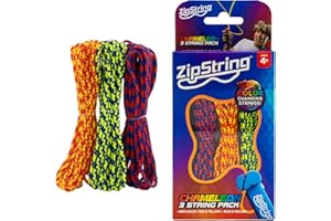 ZipString Chameleon Strings, Pack of 3 - Luma Replacement Strings for Rope Launcher Toy - Glow in the Dark Fidget String for Kids & Adults - Shark Tank Featured Lasso Rope Loop String Replacement