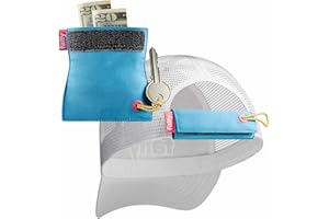FattyPack - Attachable Storage Pocket For Hats - Store Cash, Medicine, Gum, Keys, Pencils, Pens, Golf Tees, etc. (Retro)
