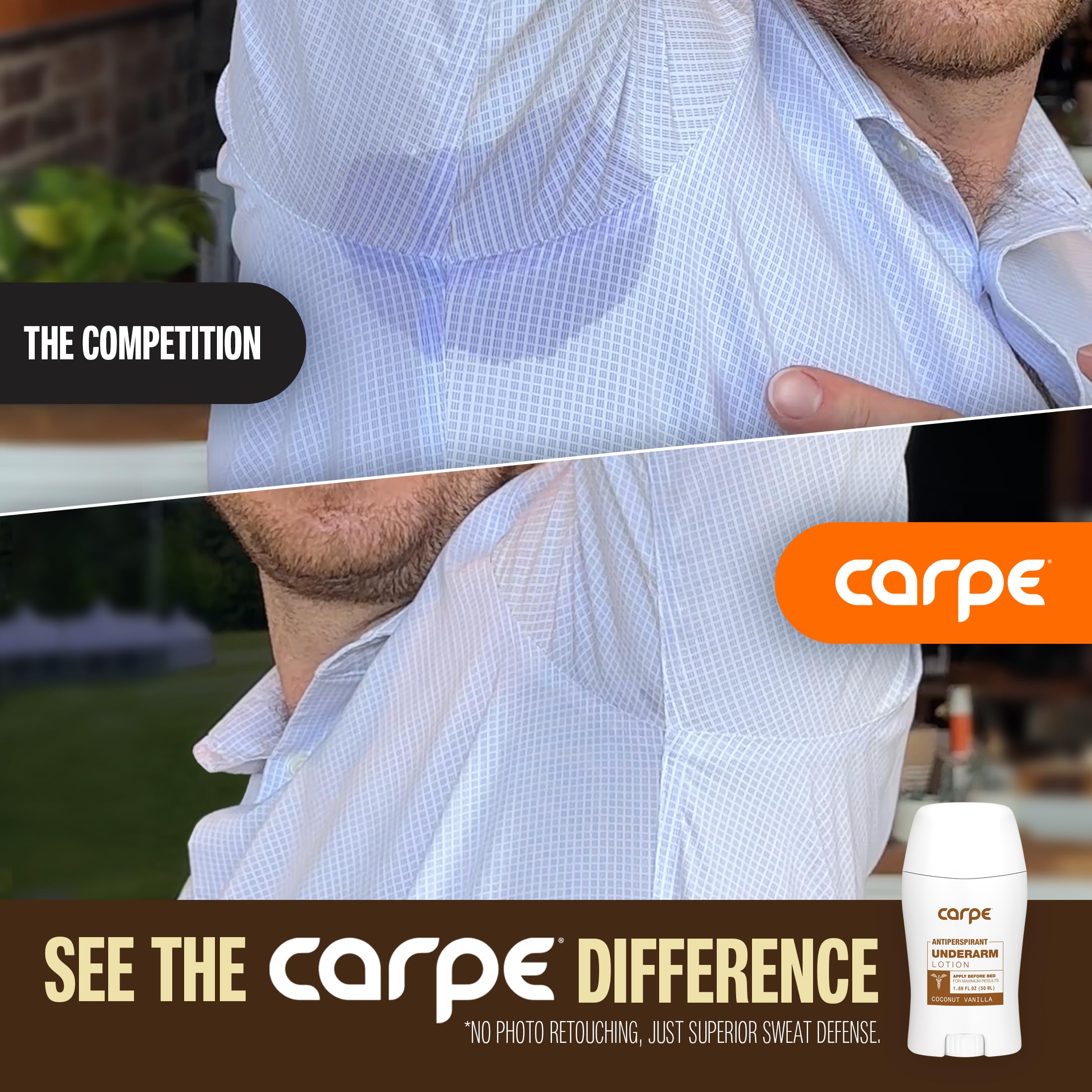 Carpe Underarm Antiperspirant Deodorant Advanced Sweat & Odor Protection Formula - Antiperspirant for Women & Men Helps to Combat Excessive Sweating with Odor Control - Coconut Vanilla