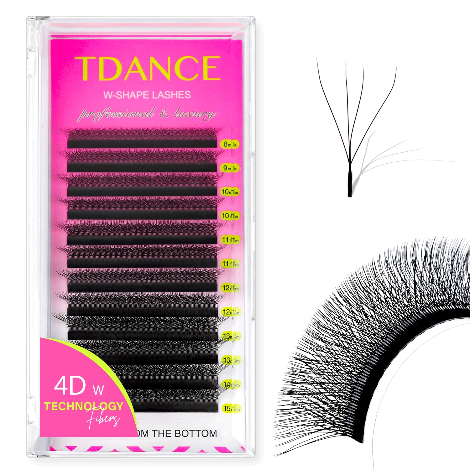 TDANCE W Eyelash Extensions 4D Premade Fans W