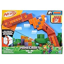 Nerf Minecraft Bow Dart Blaster, Pull-Back String