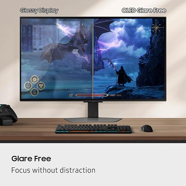 SAMSUNG 27-INCH ODYSSEY QD-OLED G8 (G81SF), 4K, 240HZ, GAMING MONITOR, 0.03MS RESPONSE TIME, DISPLAYHDR TRUE BLACK 400, AMD FREESYNC™ PREMIUM PRO, ERGONOMIC STAND, LS27FG810SNXZA, 2025