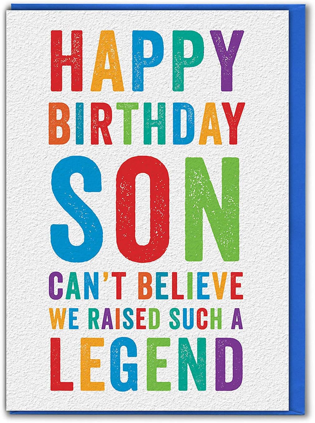 Brainbox Candy, Funny Birthday Cards for Son, 'Son We Raised A Legend', Happy Birthday Son