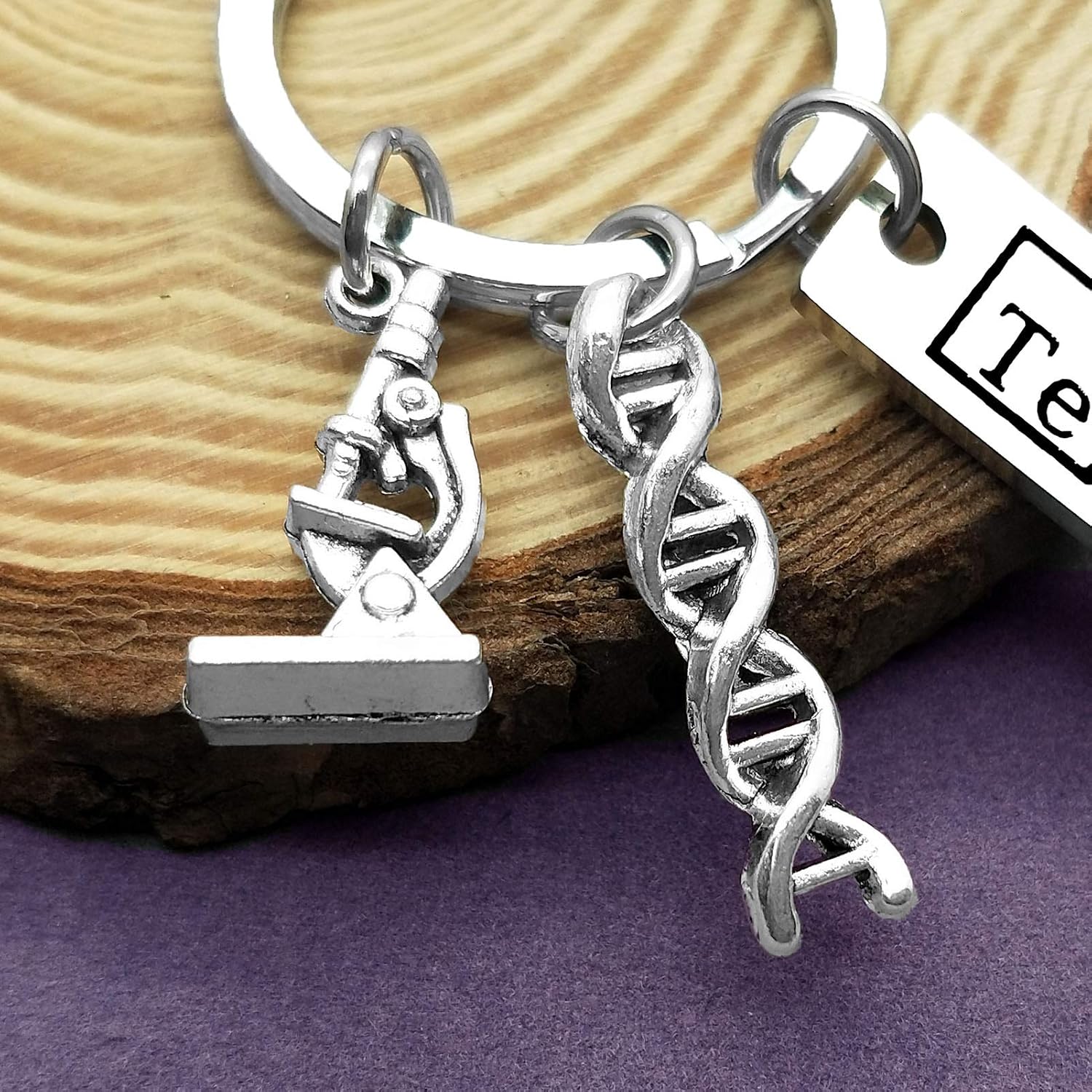Vadaka Appreciation Gift Keyring Chemistry Teacher Keyring Science Teacher Present Thank You Gift Keychain Birthday Retirement Christmas Graduation Present for Chemistry - Image 4