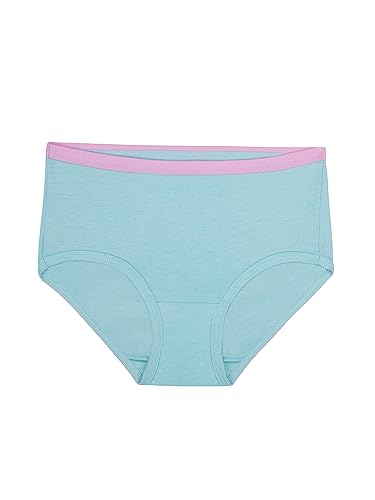 Fruit Of The Loom Women's Eversoft Cotton Brief Underwear, Tag Free & Breathable, Plus Size Brief 10 Pack Assorted Colors 13