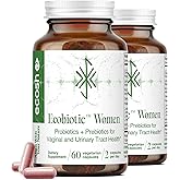 Women's Probiotic for PH Balance, Urinary Tract & Gut Health – Vaginal Probiotics for Women with Prebiotics, Lactobacillus Acidophilus & Crispatus, Natural Cranberry & Herbs | 120 Vegan Capsules