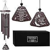 ZANIION Sympathy Memorial Gifts for Loss of Mom Wind Chimes 32", Bereavement Gift for Loss of Mother, Windchimes in Memory of Mom Present, Condolence/Remembrance Present for Her/Him Wind Bell 32"