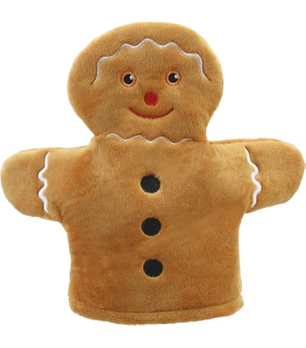 Santa Plush Hand Puppet - 10 Inch Interactive Christmas Toy For Kids Role-Playing