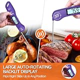DOQAUS Meat Thermometer 3s Instant Read Backlit LCD Foldable Probe view 6