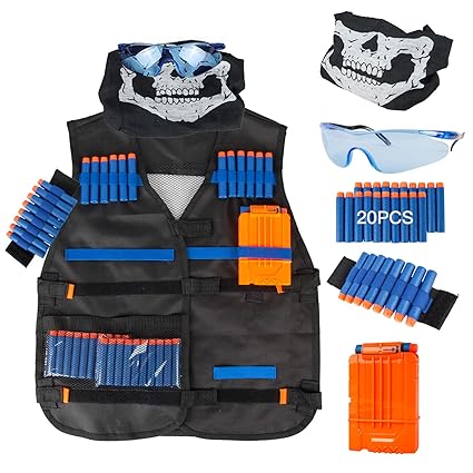 LVHERO Taktisch Vest Battle Weste Kit für Nerf Guns N-Strike Elite Serie