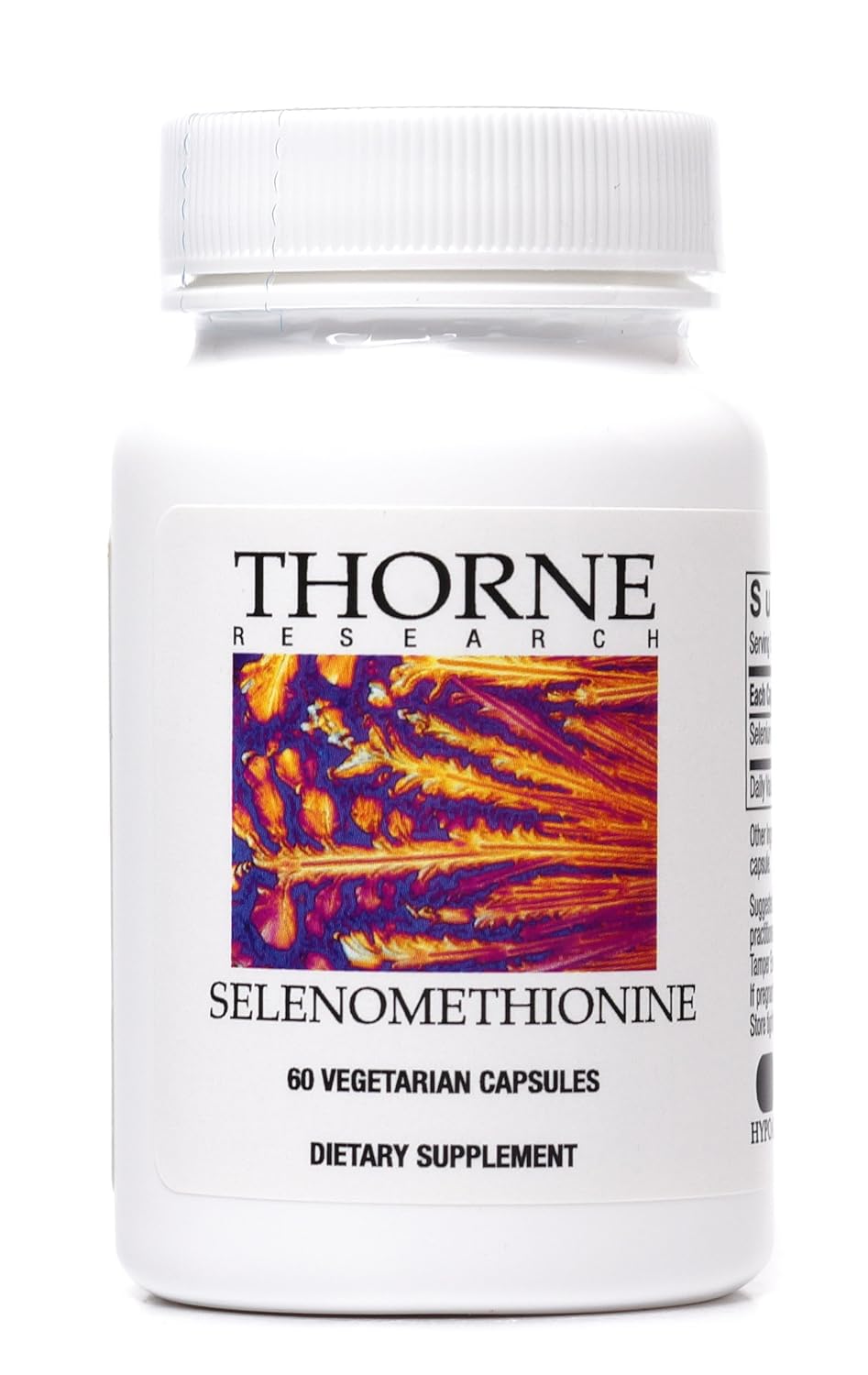 Thorne Research Selenomethionine 200 mcg Selenium Supplement 60