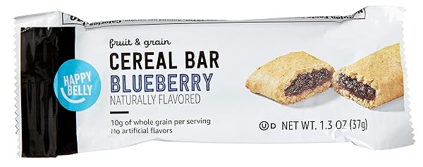 AMAZON GROCERY, BLUEBERRY FRUIT & GRAIN CEREAL BARS, 1.3 OZ, 8 CT